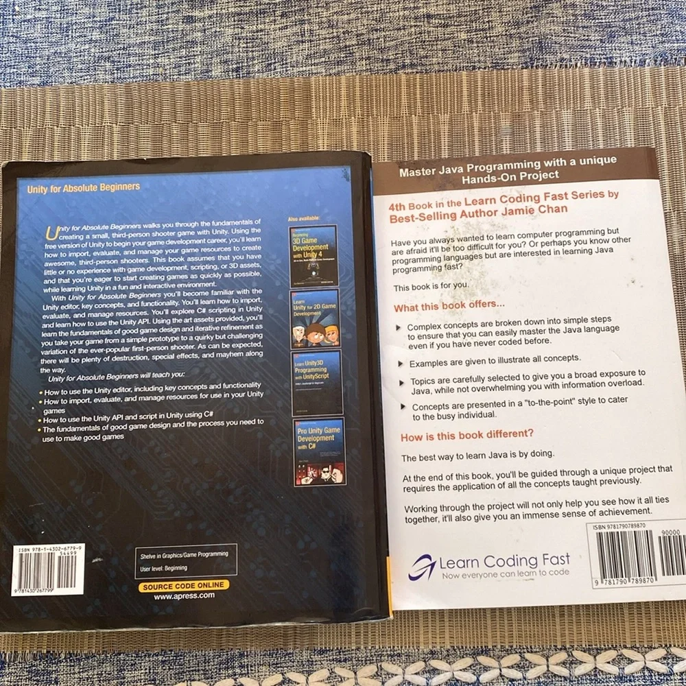 2 computer programming books- Unity and Java - Picture 3 of 6